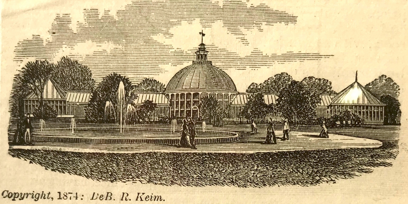 1874 illustration of the Conservatory