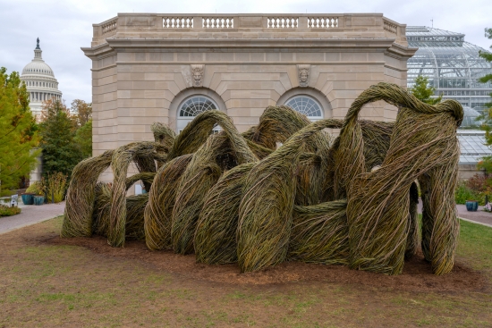 Completed Patrick Dougherty Sculpture